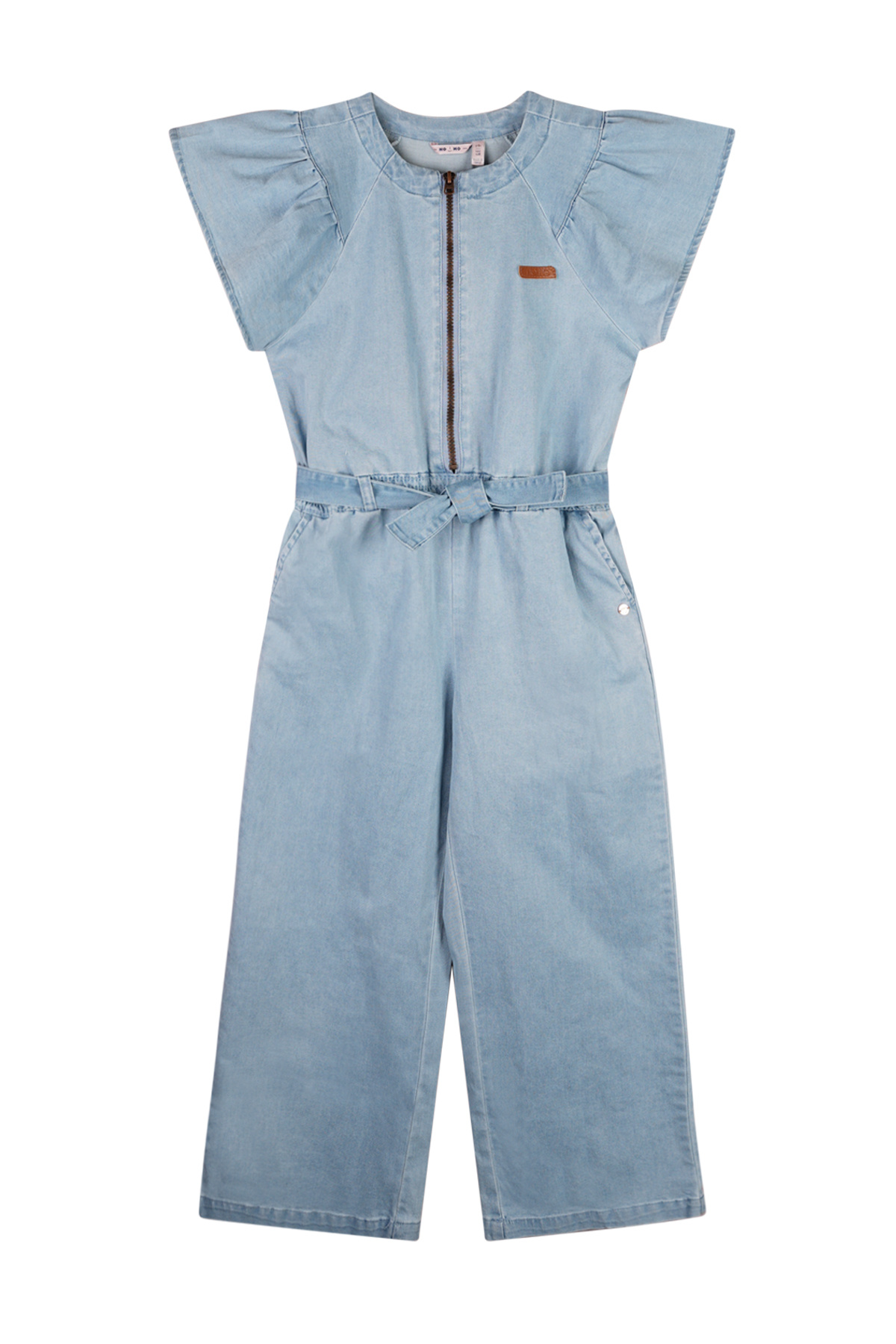 NoNo zomer jumpsuit meisjes - denim blauw - Sammy NoNo zomer jumpsuit meisjes - denim blauw - Sammy