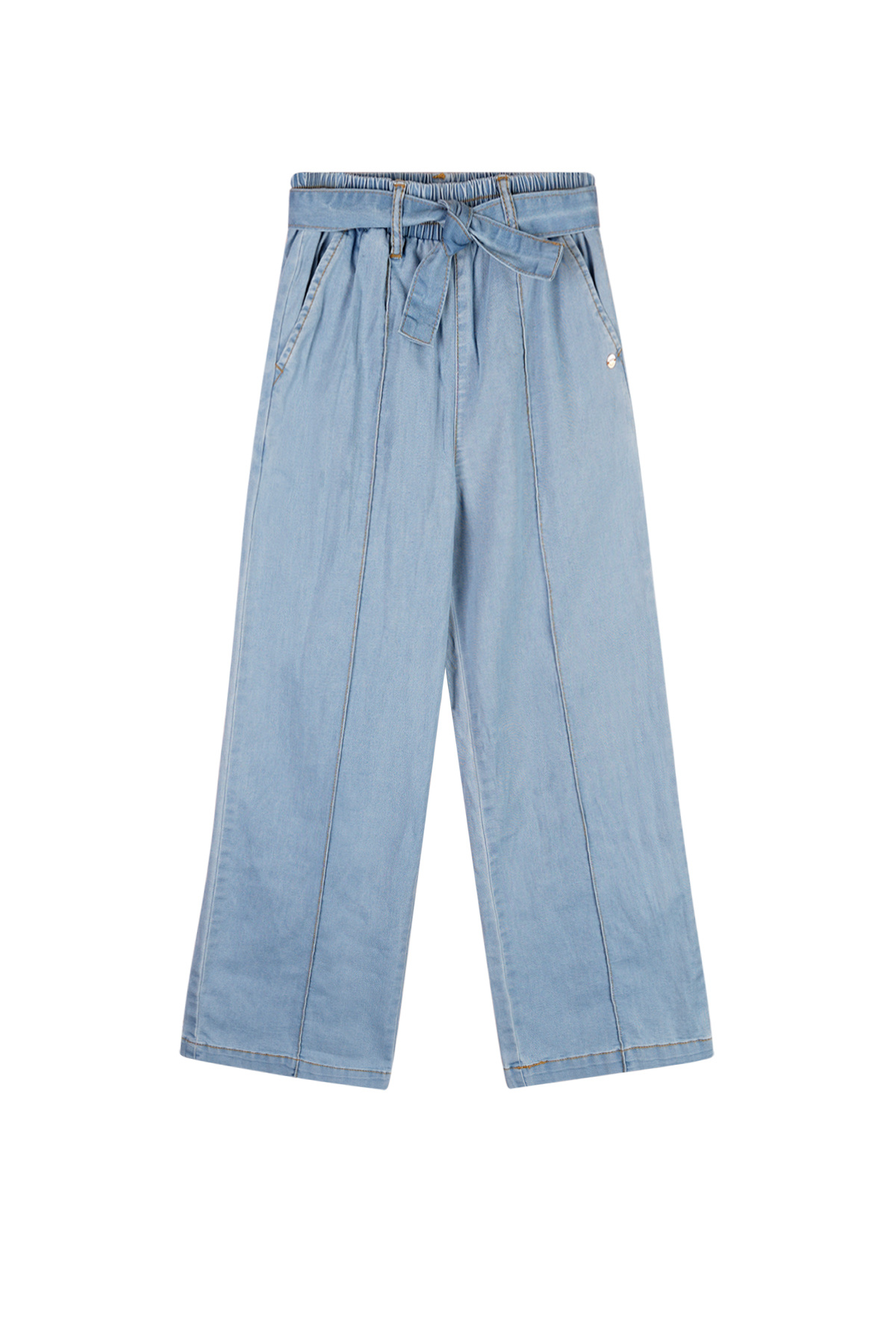NoNo zomer palazzo broek meisjes - denim blauw - Sayla NoNo zomer palazzo broek meisjes - denim blauw - Sayla