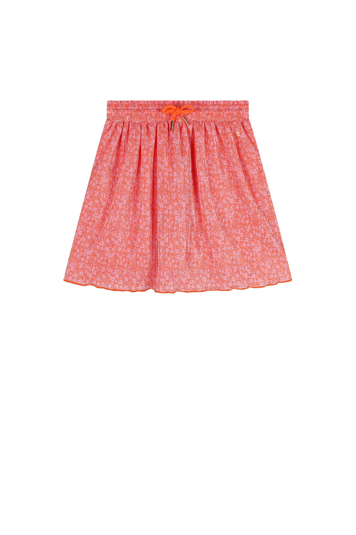 NoNo zomer rok meisjes - oranje koraal - Daisy AOP, plissee - Norah NoNo zomer rok meisjes - oranje koraal - Daisy AOP, plissee - Norah