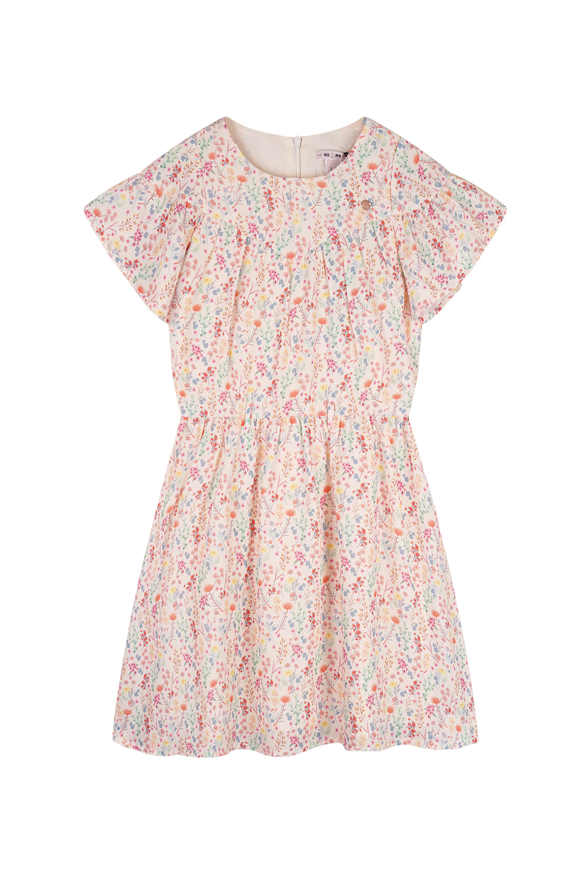 NoNo zomer jurk meisjes - geel - AOP bloemen - Merle NoNo zomer jurk meisjes - geel - AOP bloemen - Merle