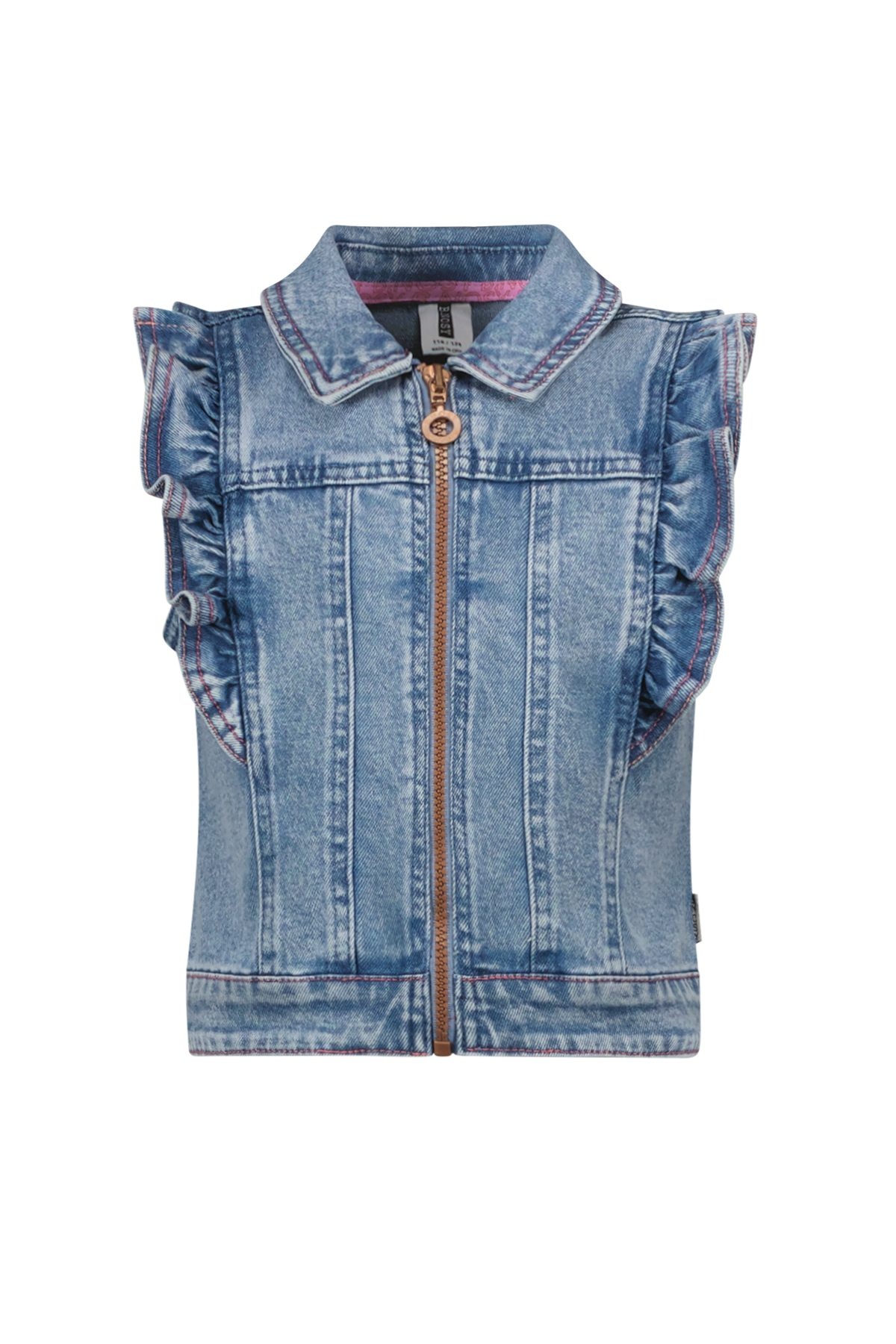 B.Nosy zomer gilet meisjes - denim blauw - Gabby B.Nosy zomer gilet meisjes - denim blauw - Gabby