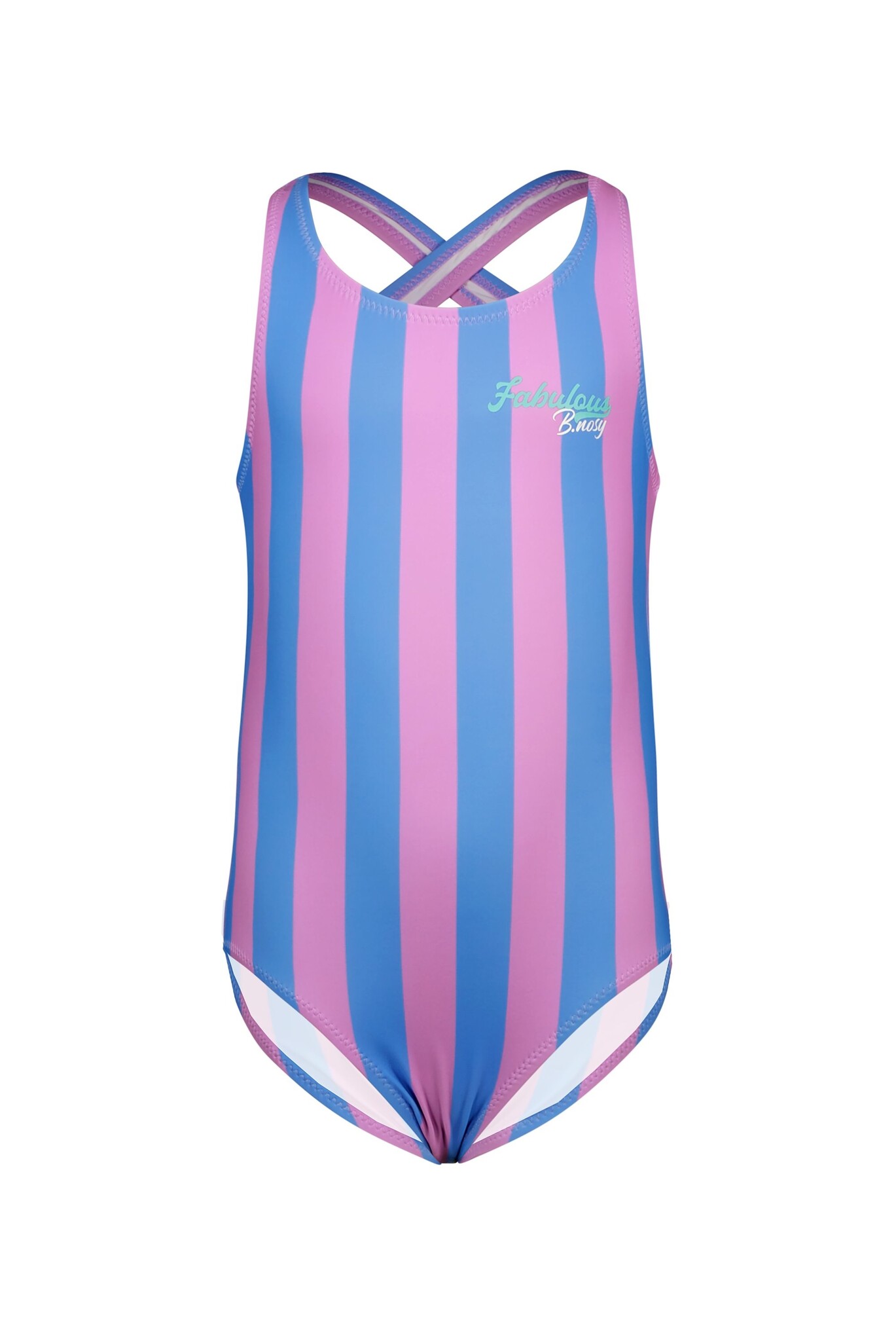 B.Nosy zomer badpak meisjes - blauw/paars gestreept - Wila B.Nosy zomer badpak meisjes - blauw/paars gestreept - Wila