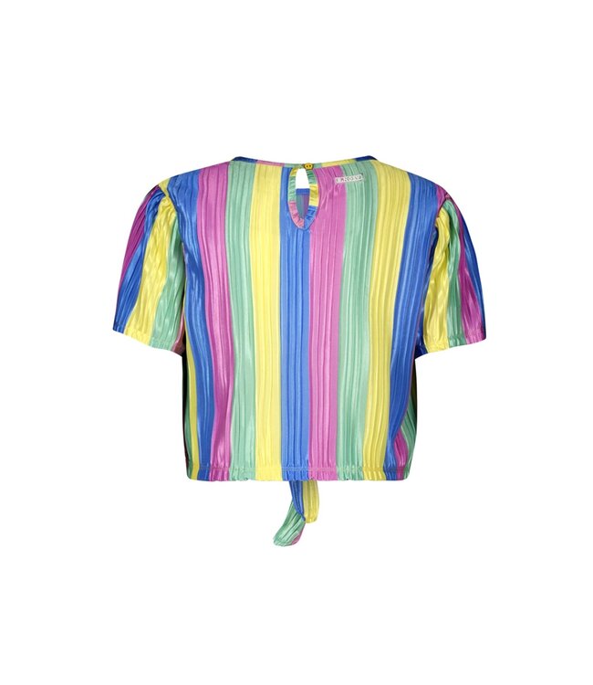 B.Nosy zomer top meisjes - multi joy streep - knoop - Bonny