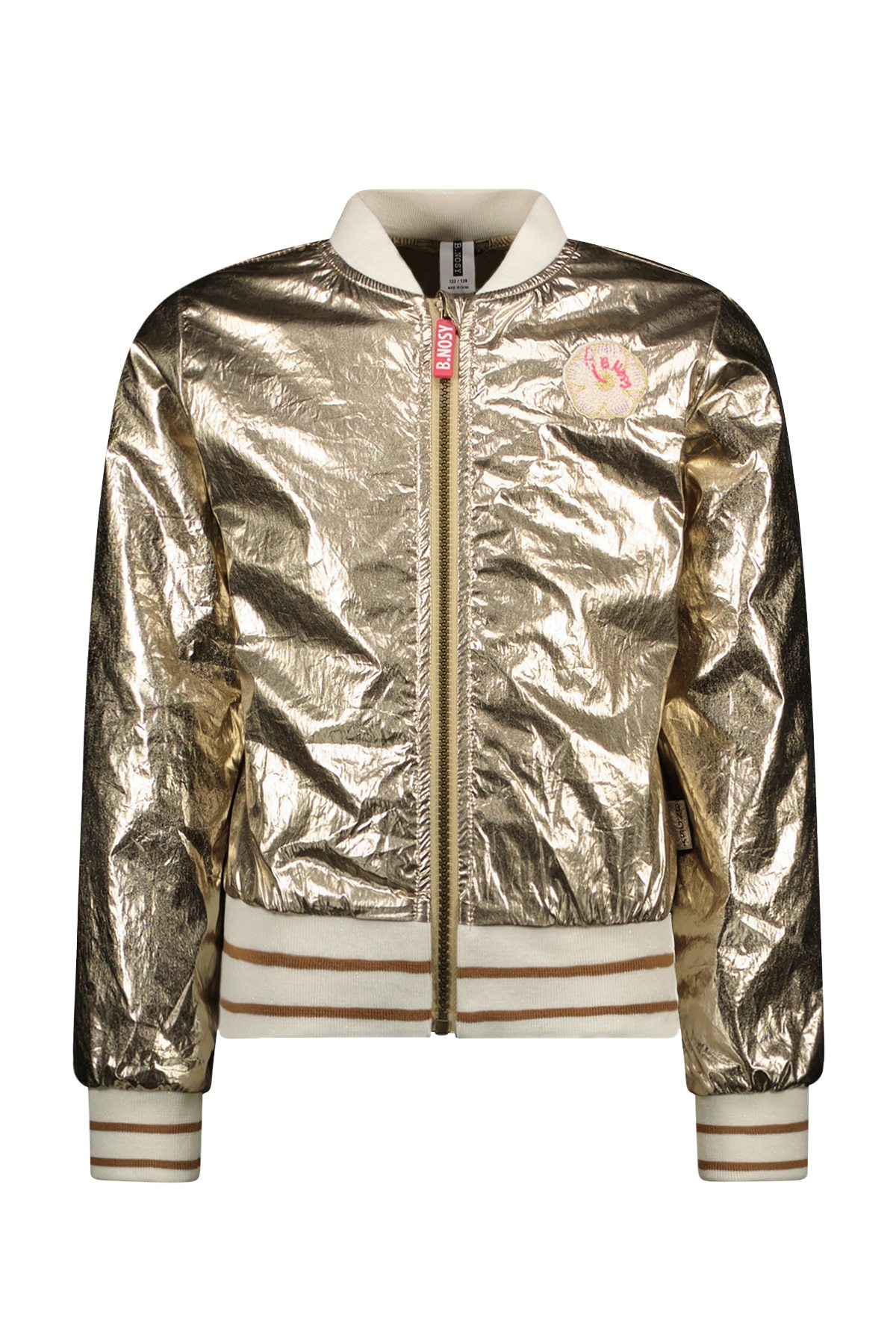 B.Nosy zomer vest meisjes - goud - bomber, metallic - Chloe B.Nosy zomer vest meisjes - goud - bomber, metallic - Chloe