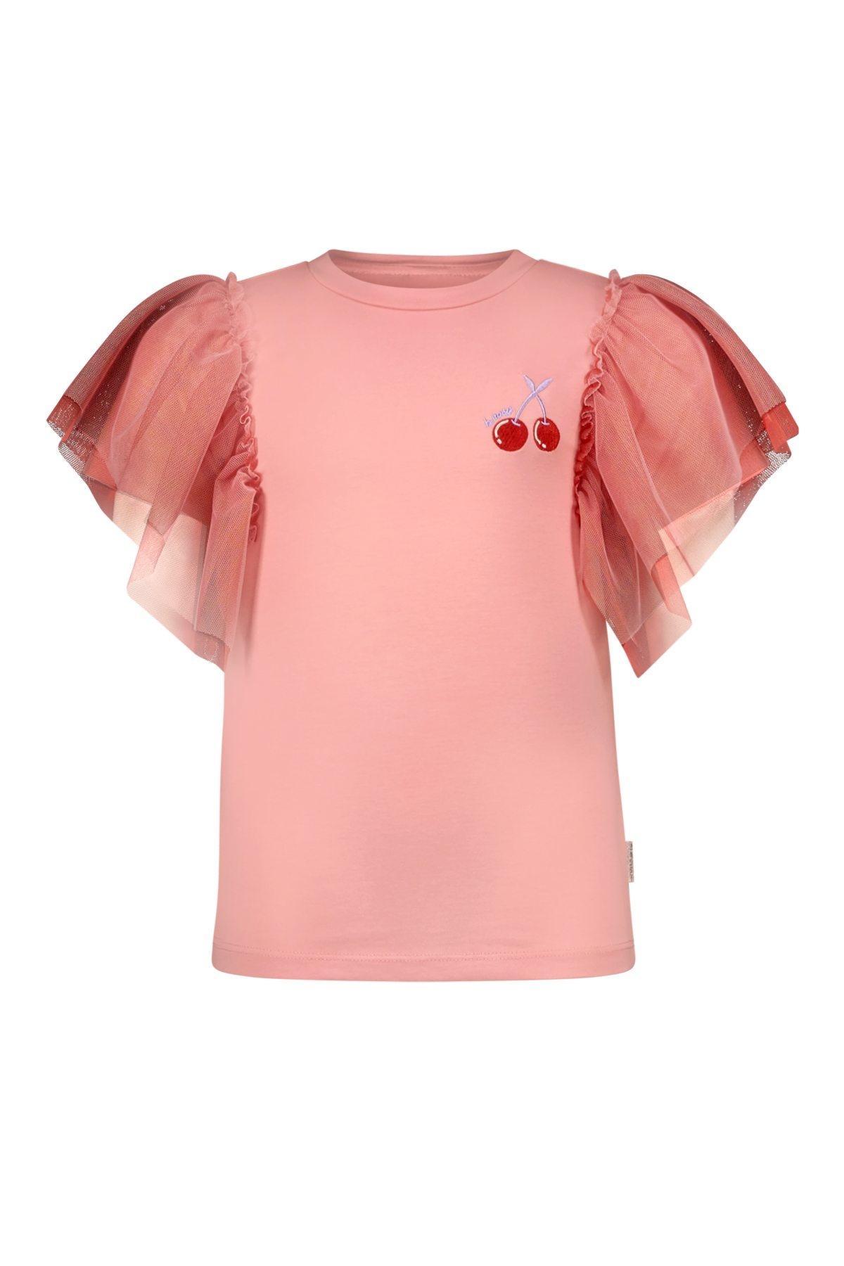 B.Nosy zomer top meisjes - geranium roze - mesh mouwen - Tora B.Nosy zomer top meisjes - geranium roze - mesh mouwen - Tora