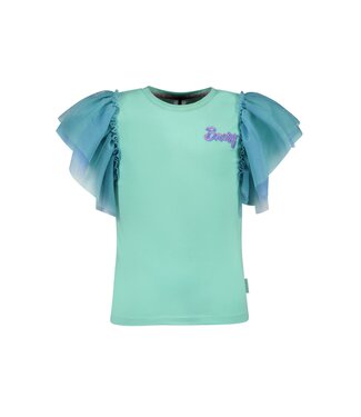 B.Nosy zomer top meisjes - cockatoo mint blauw - mesh mouwen - Tora