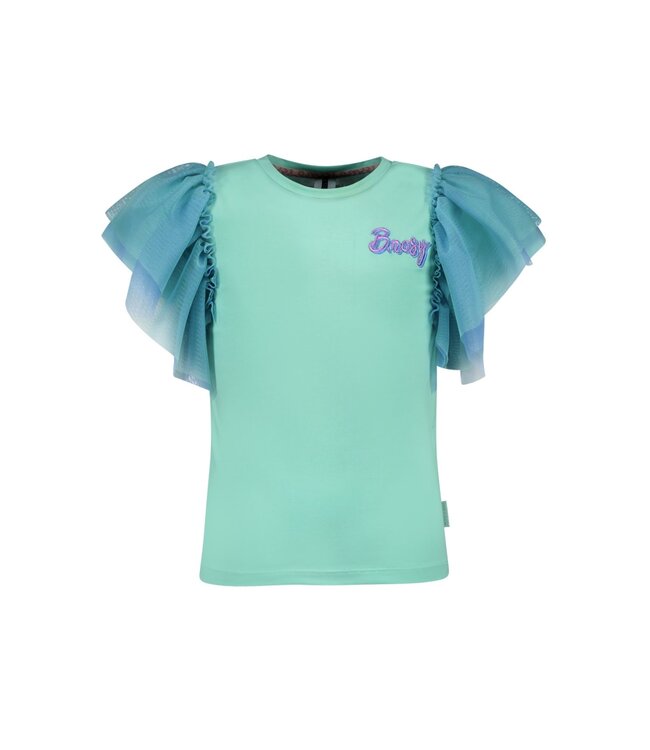 B.Nosy zomer top meisjes - cockatoo mint blauw - mesh mouwen - Tora