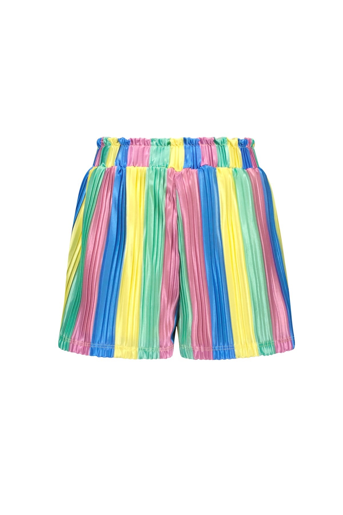B.Nosy zomer short meisjes - multi streep - plissee - Philou B.Nosy zomer short meisjes - multi streep - plissee - Philou