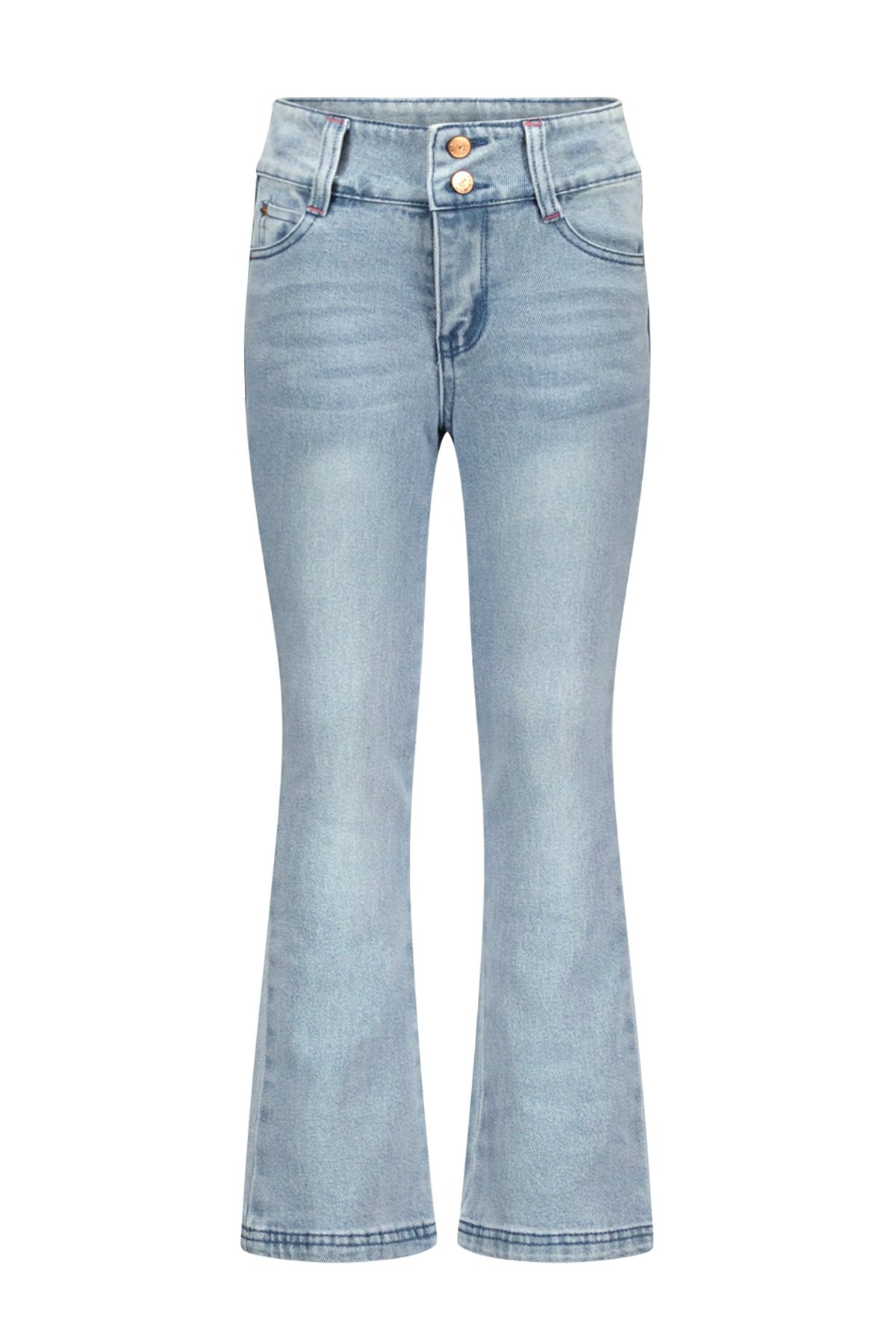 B.Nosy zomer jeans flair broek meisjes - denim blauw - Palma B.Nosy zomer jeans flair broek meisjes - denim blauw - Palma
