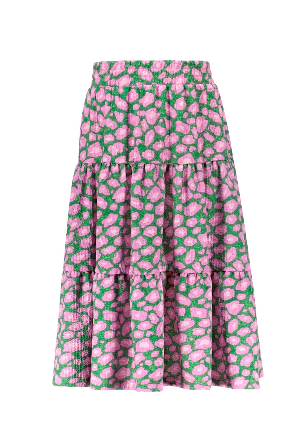 B.Nosy zomer maxi rok meisjes - groen/roze AOP - Riri B.Nosy zomer maxi rok meisjes - groen/roze AOP - Riri