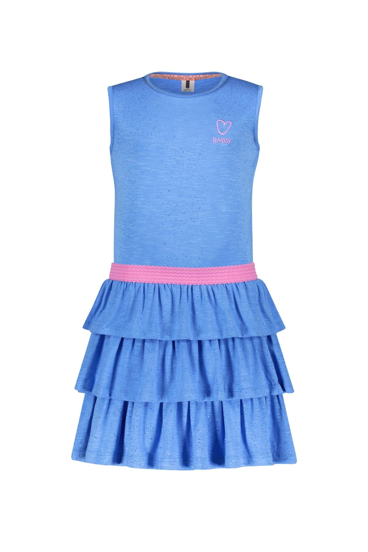 B.Nosy zomer jurk meisjes - soft blauw - glitter - Debby B.Nosy zomer jurk meisjes - soft blauw - glitter - Debby