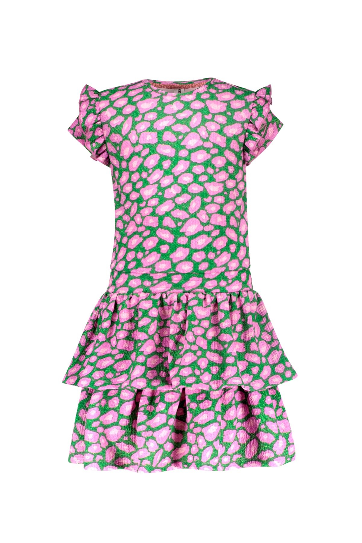 B.Nosy zomer jurk meisjes - groen/roze AOP - Delphi B.Nosy zomer jurk meisjes - groen/roze AOP - Delphi