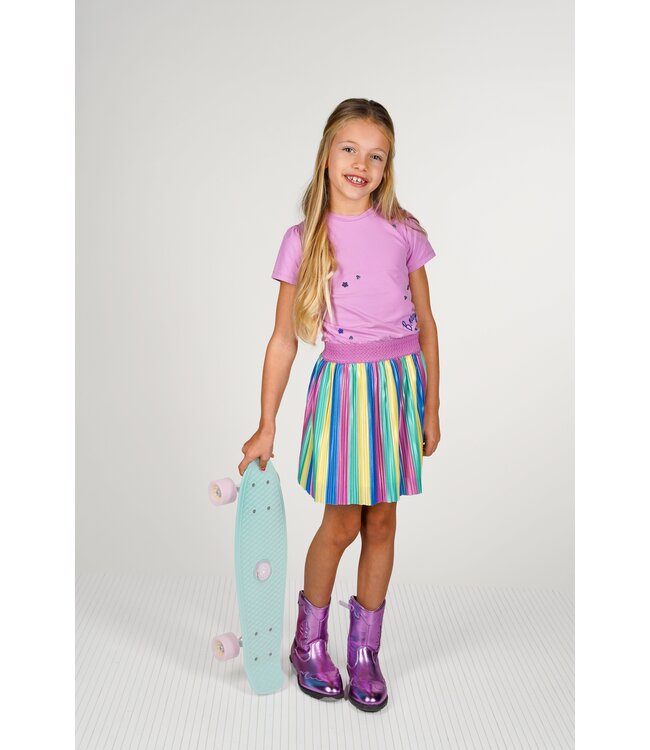 B.Nosy zomer jurk meisjes - violet paars - plissee - Dannae