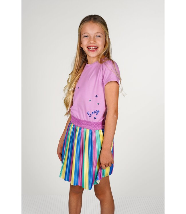 B.Nosy zomer jurk meisjes - violet paars - plissee - Dannae