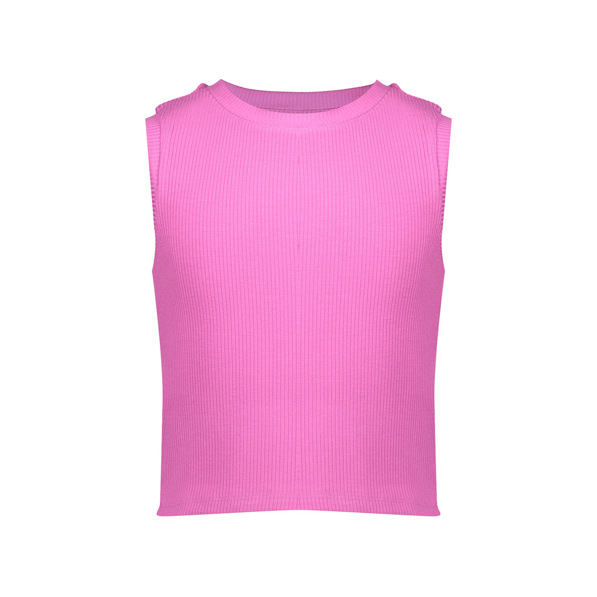 Geisha zomer top meisjes - rib cropped - cassis Geisha zomer top meisjes - rib cropped - cassis