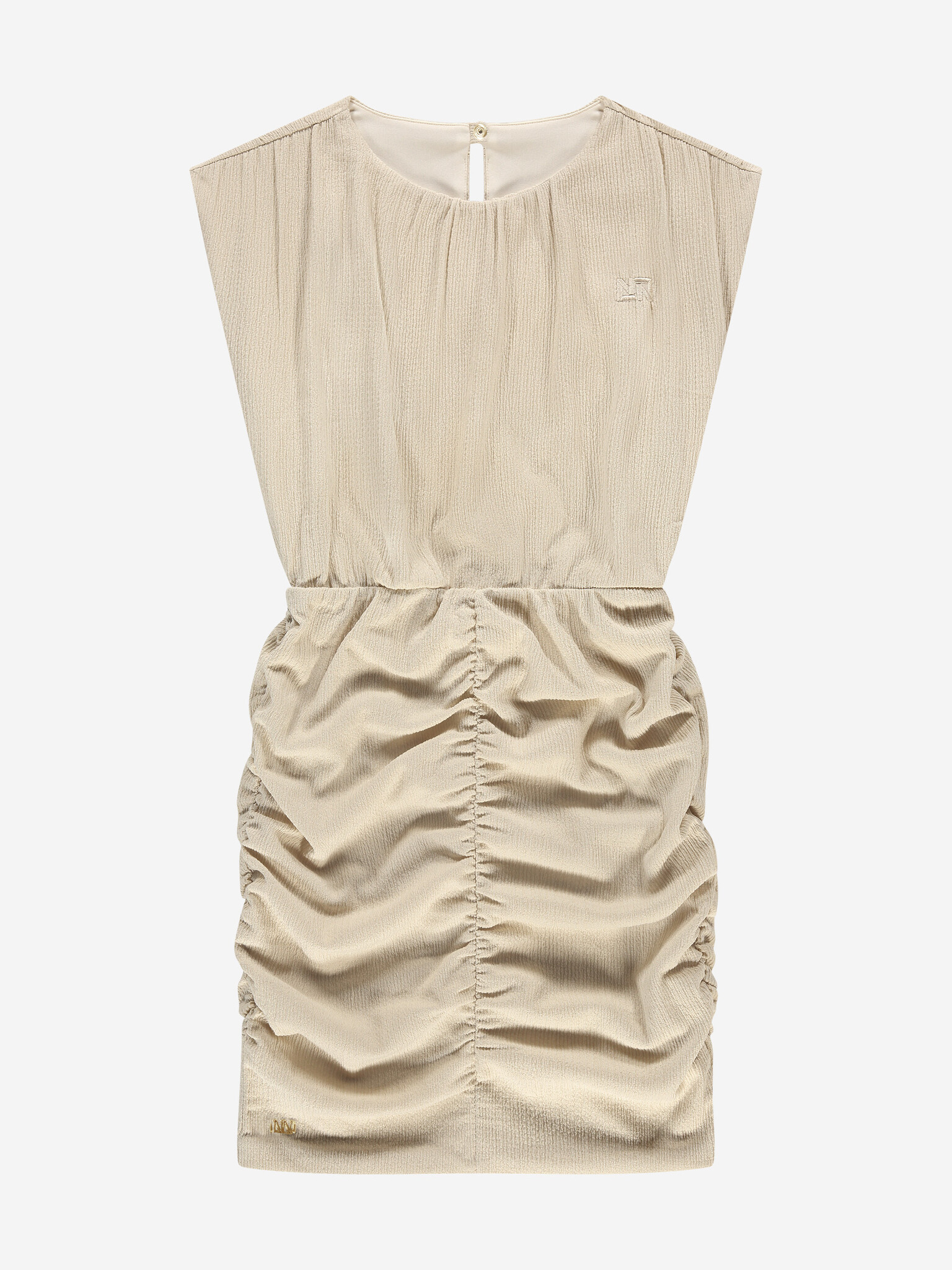 Nik&Nik zomer jurk meisjes - taupe - Sandra Nik&Nik zomer jurk meisjes - taupe - Sandra