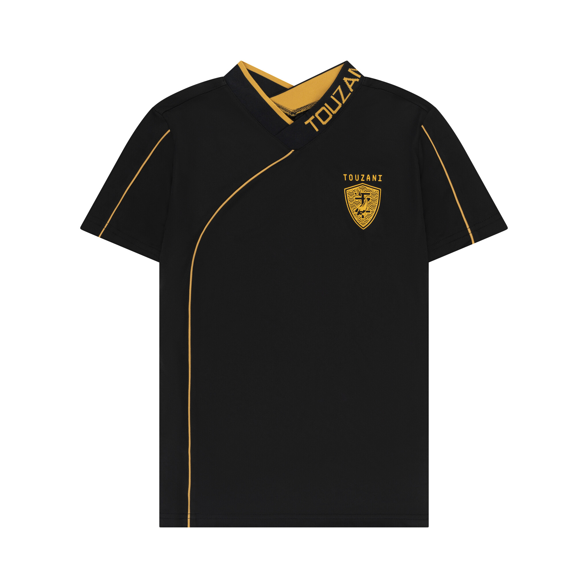 Touzani zomer voetbal shirt jongens - zwart - Kohaku Touzani zomer voetbal shirt jongens - zwart - Kohaku