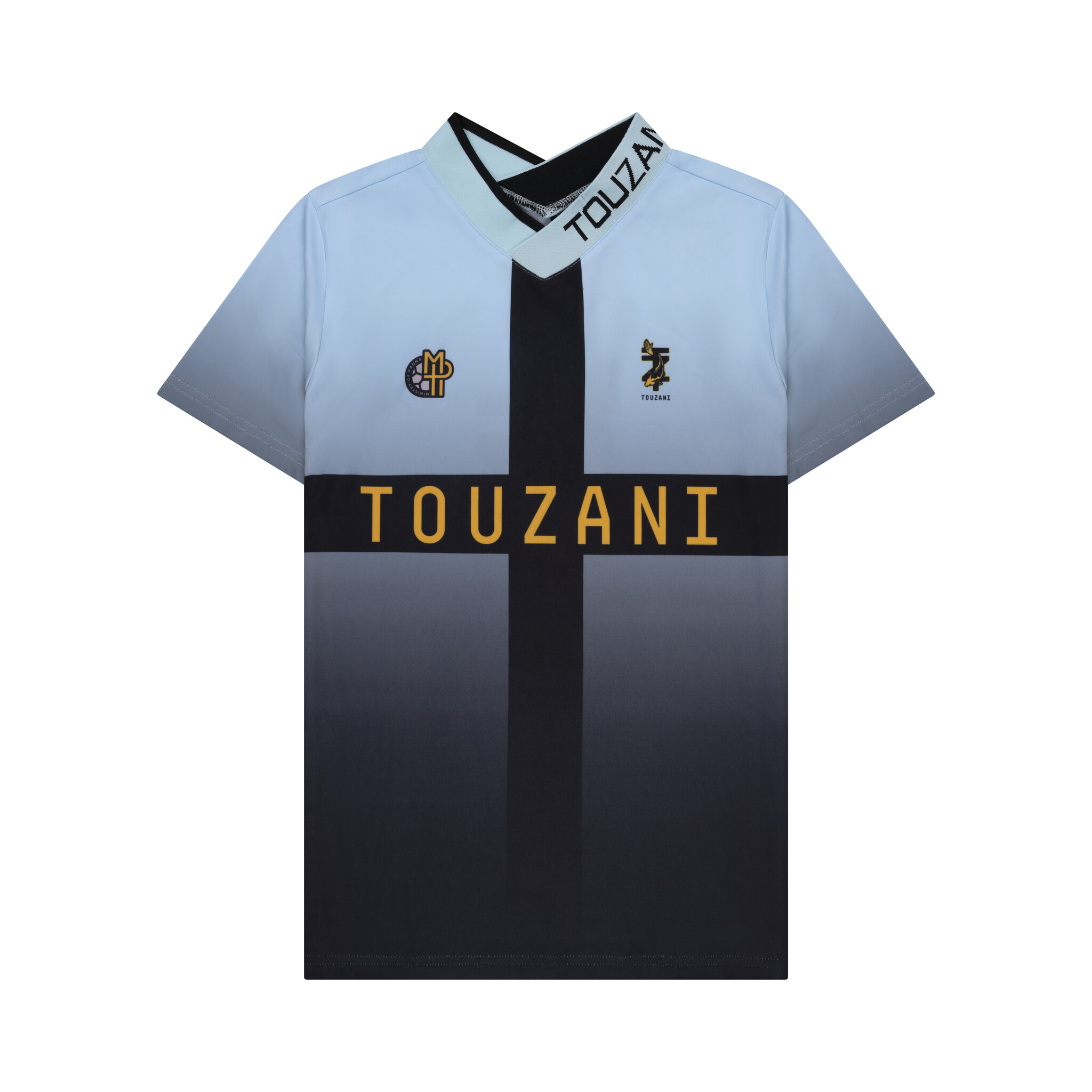Touzani zomer voetbal shirt jongens - licht blauw - Taisho Touzani zomer voetbal shirt jongens - licht blauw - Taisho