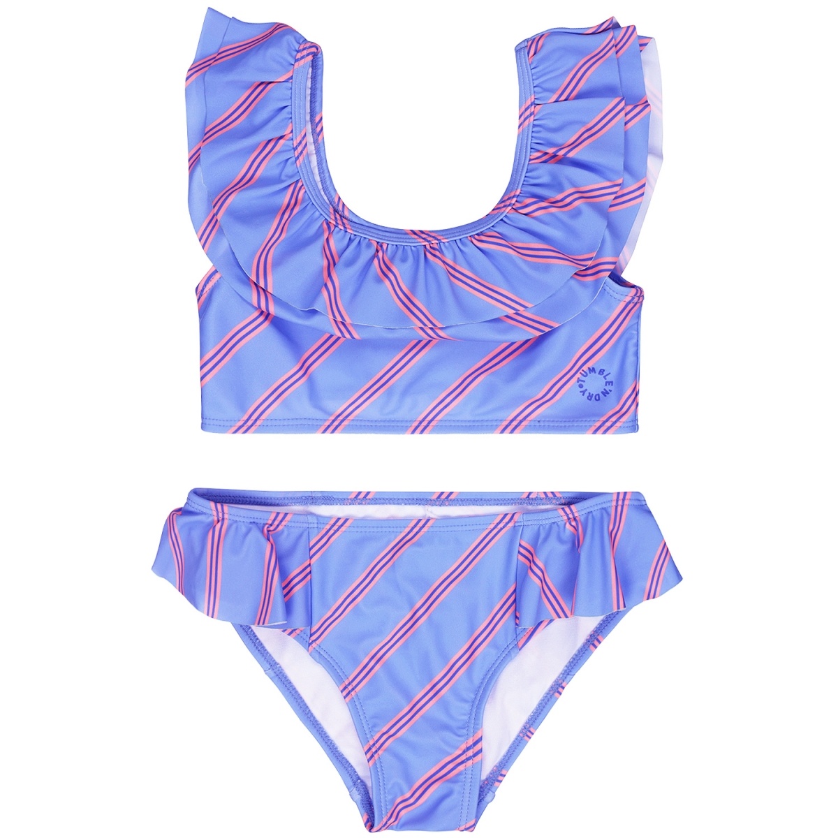 Tumble & Dry zomer bikini meisjes - blauw gestreept - Planello Tumble & Dry zomer bikini meisjes - blauw gestreept - Planello