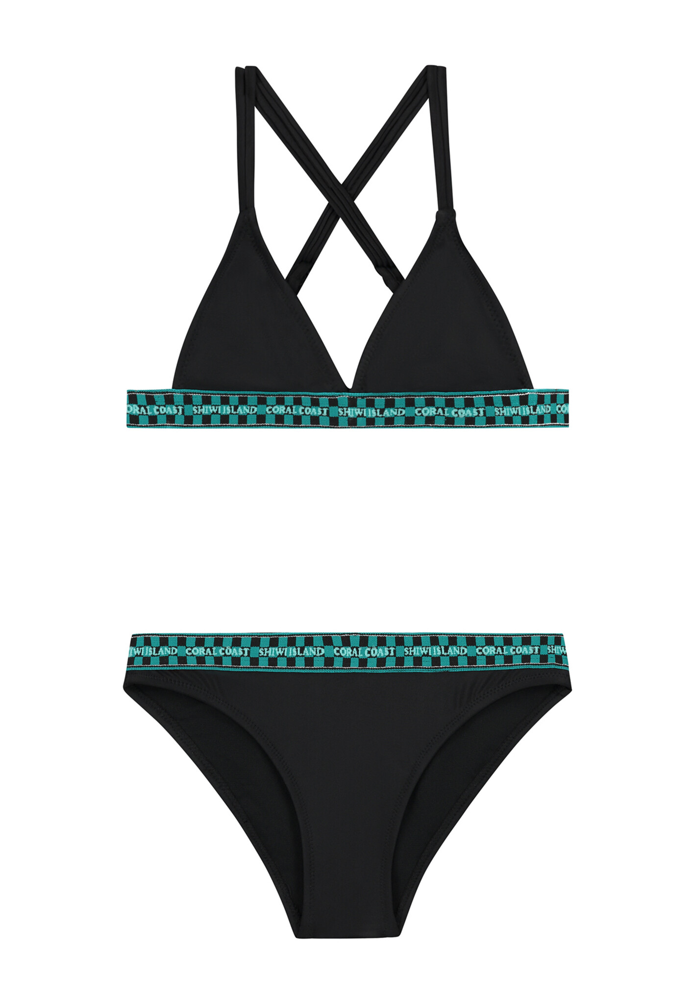 Shiwi Zomer bikini meisjes - zwart - Luna - triangel set Shiwi Zomer bikini meisjes - zwart - Luna - triangel set