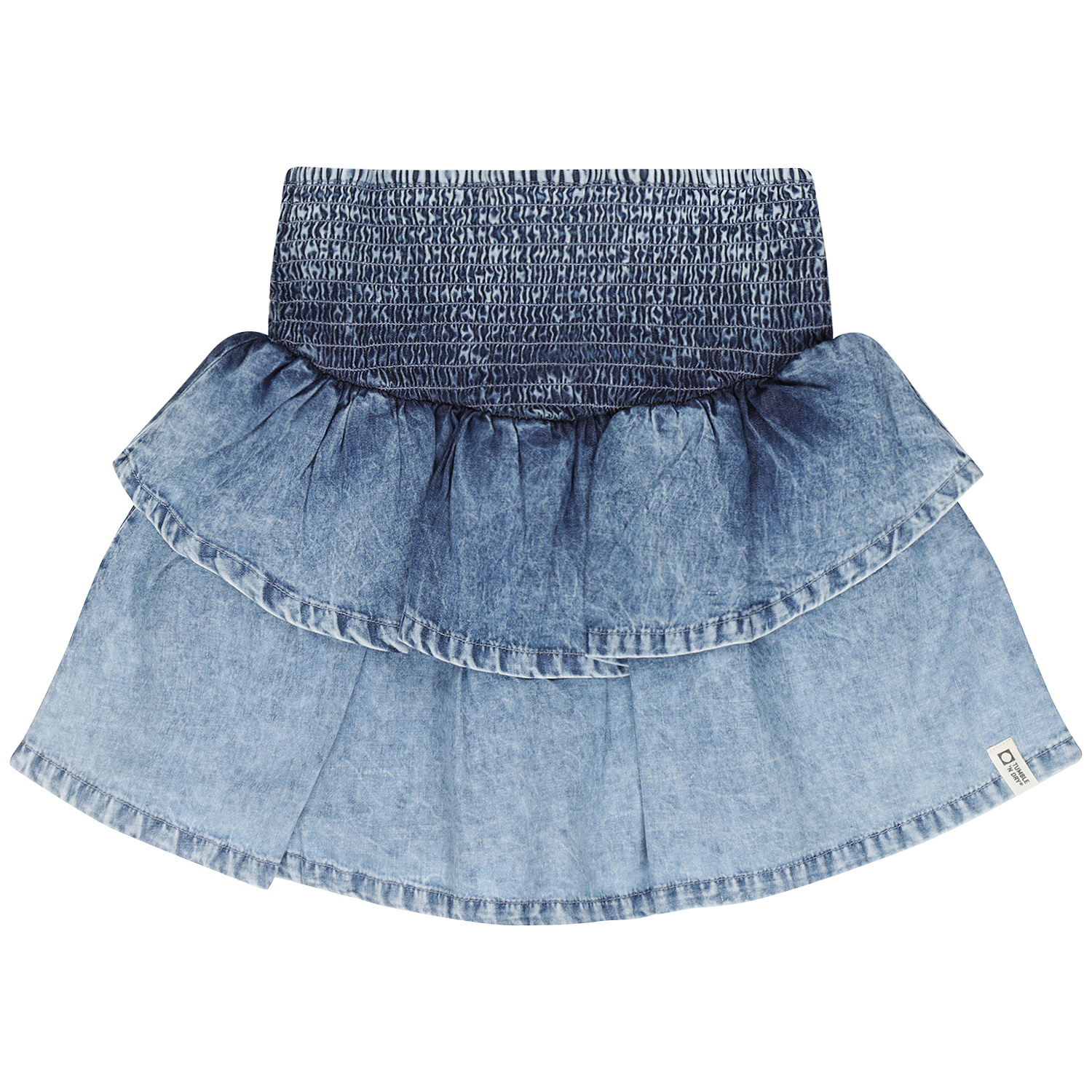 Tumble & Dry zomer rok meisjes - denim blauw acid wash - Elodie Tumble & Dry zomer rok meisjes - denim blauw acid wash - Elodie