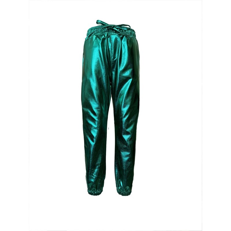 Dutch Dream denim zomer broek meisjes metallic - groen - Kisiwa Dutch Dream denim zomer broek meisjes metallic - groen - Kisiwa