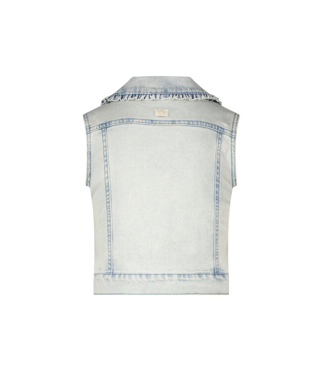 Le Chic zomer gilet meisjes - denim blauw - Angel