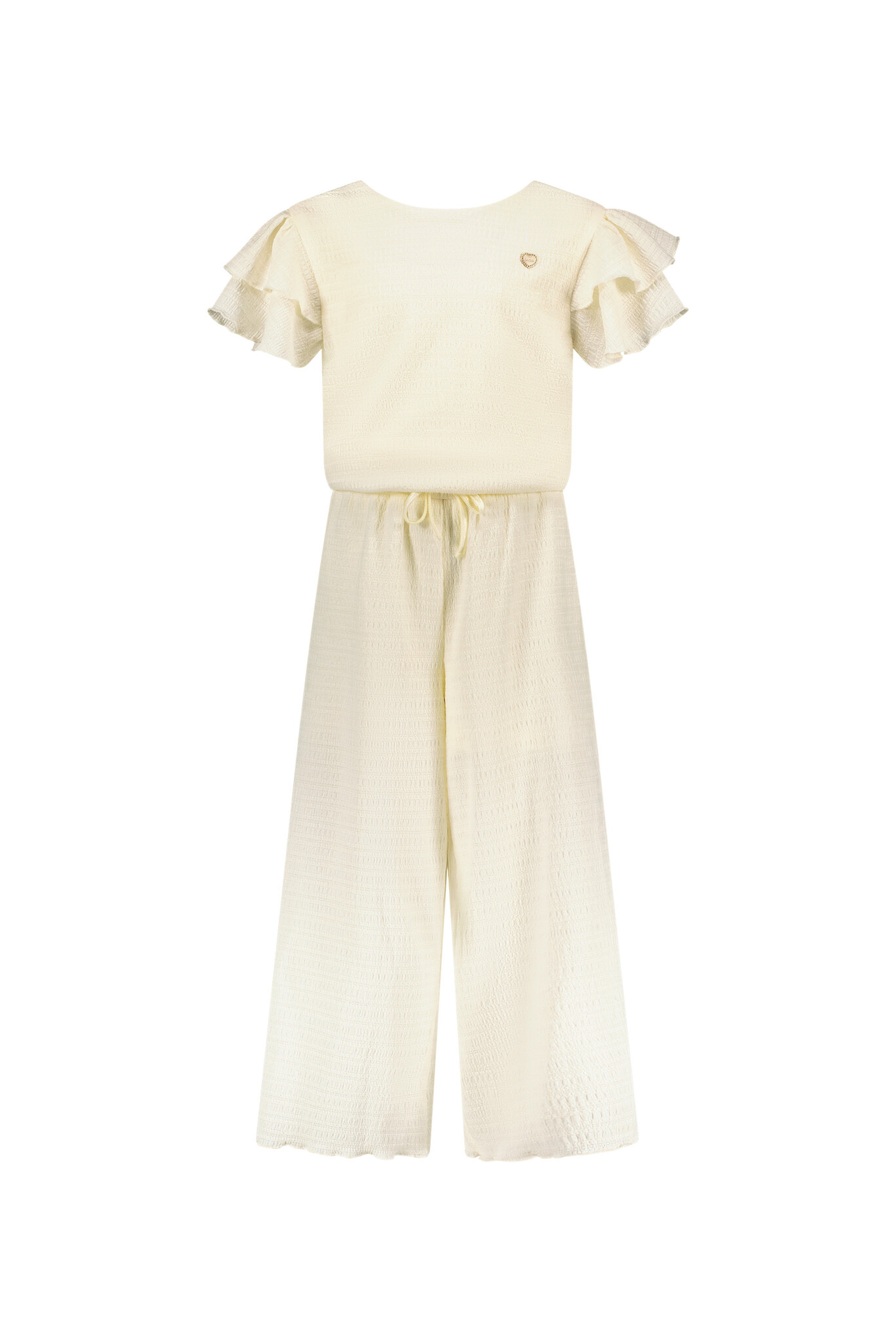 Le Chic zomer jumpsuit meisjes - creme wit - Daisy Le Chic zomer jumpsuit meisjes - creme wit - Daisy