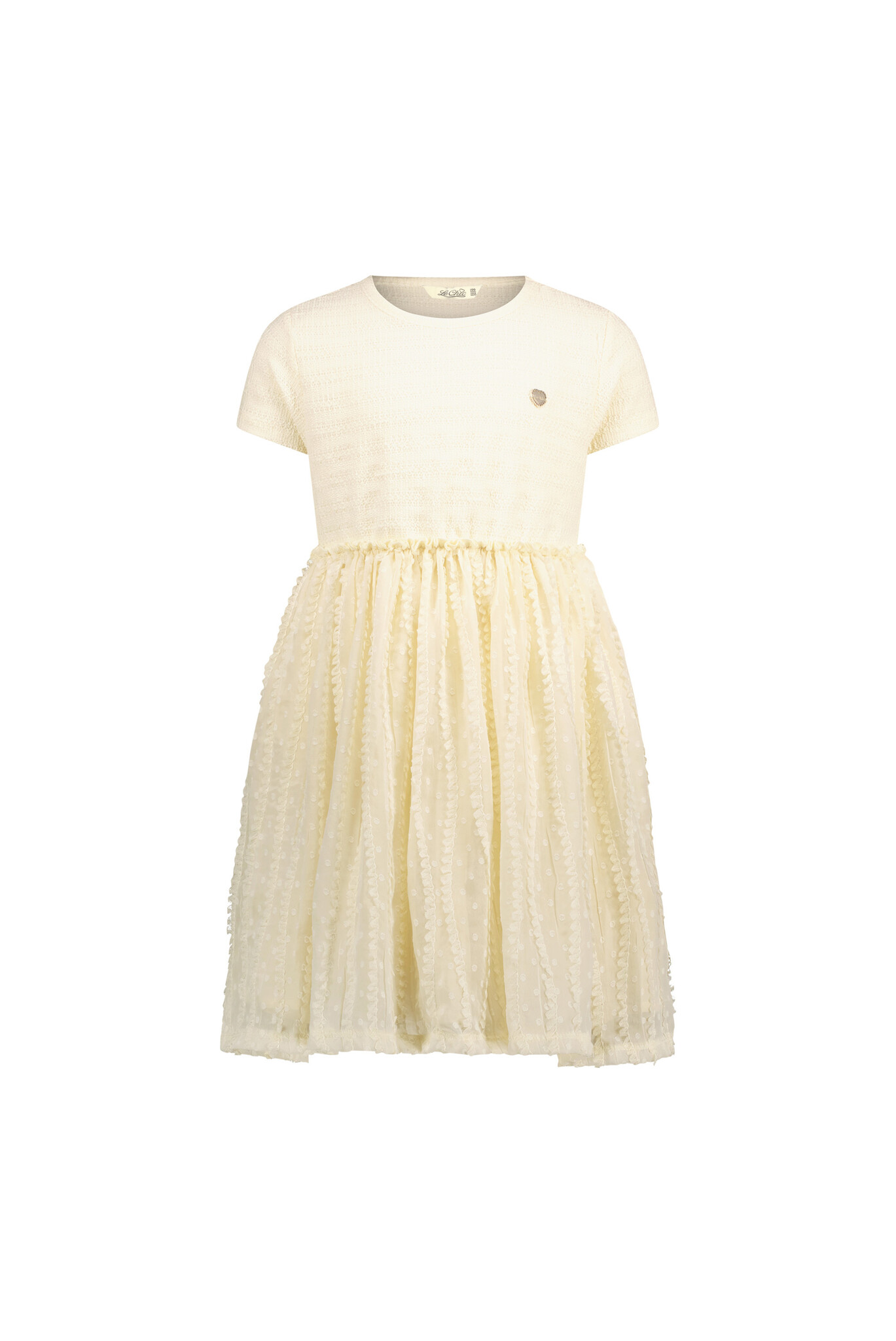 Le Chic zomer jurk meisjes - creme wit - Smoor Le Chic zomer jurk meisjes - creme wit - Smoor