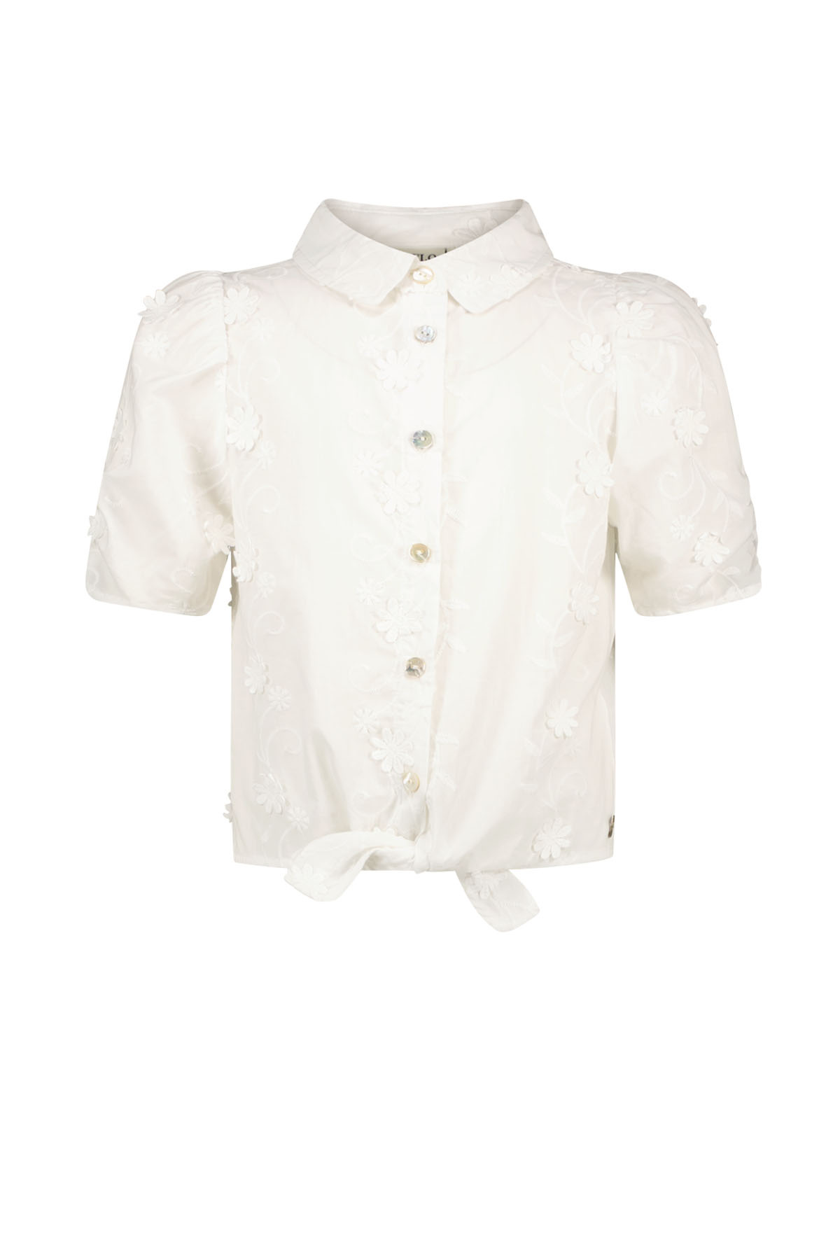 Like Flo zomer blouse meisjes - off wit - ballon mouw - Cindy Like Flo zomer blouse meisjes - off wit - ballon mouw - Cindy