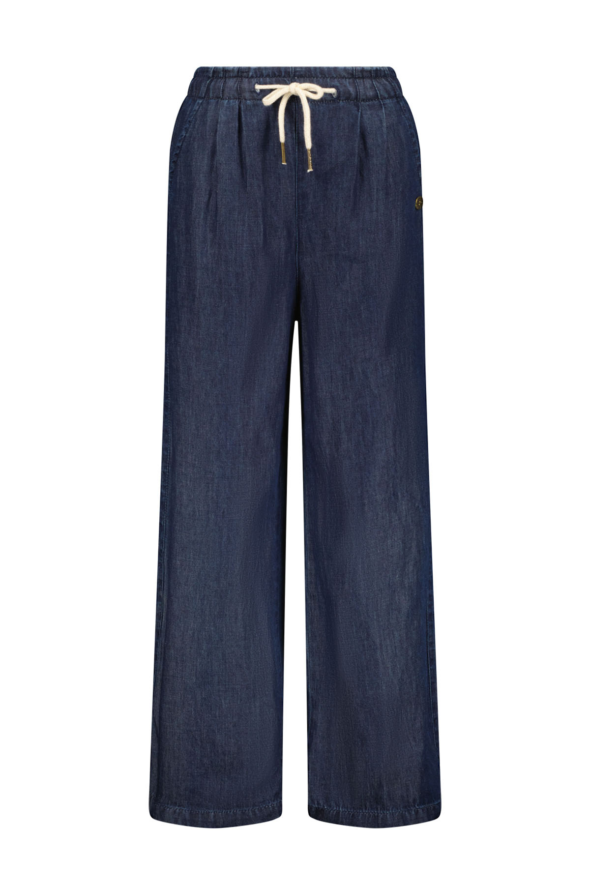 Like Flo zomer broek meisjes - Indigo blauw - chambrey - Fleur Like Flo zomer broek meisjes - Indigo blauw - chambrey - Fleur