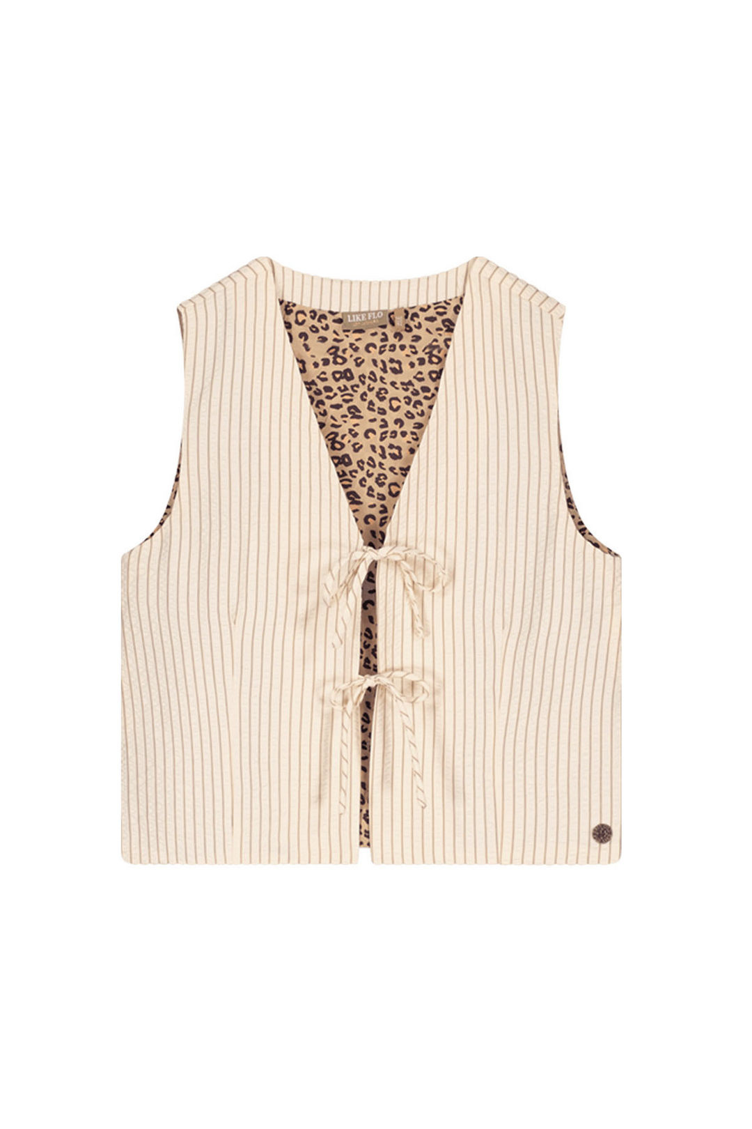 Like Flo zomer gilet meisjes teens - creme - strik - Cameron Like Flo zomer gilet meisjes teens - creme - strik - Cameron