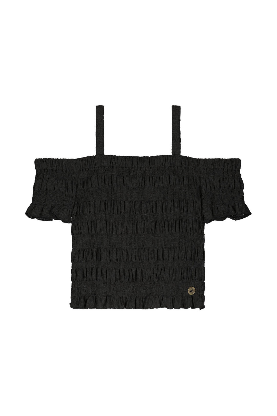 Like Flo zomer top meisjes teens - antraciet grijs - off shoulder - Ebi Like Flo zomer top meisjes teens - antraciet grijs - off shoulder - Ebi