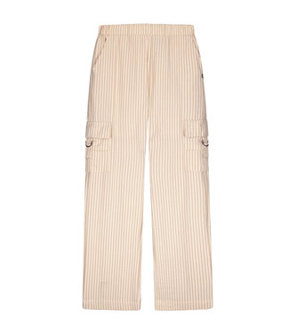 Like Flo zomer cargo broek meisjes teens - creme, gestreept - Fever