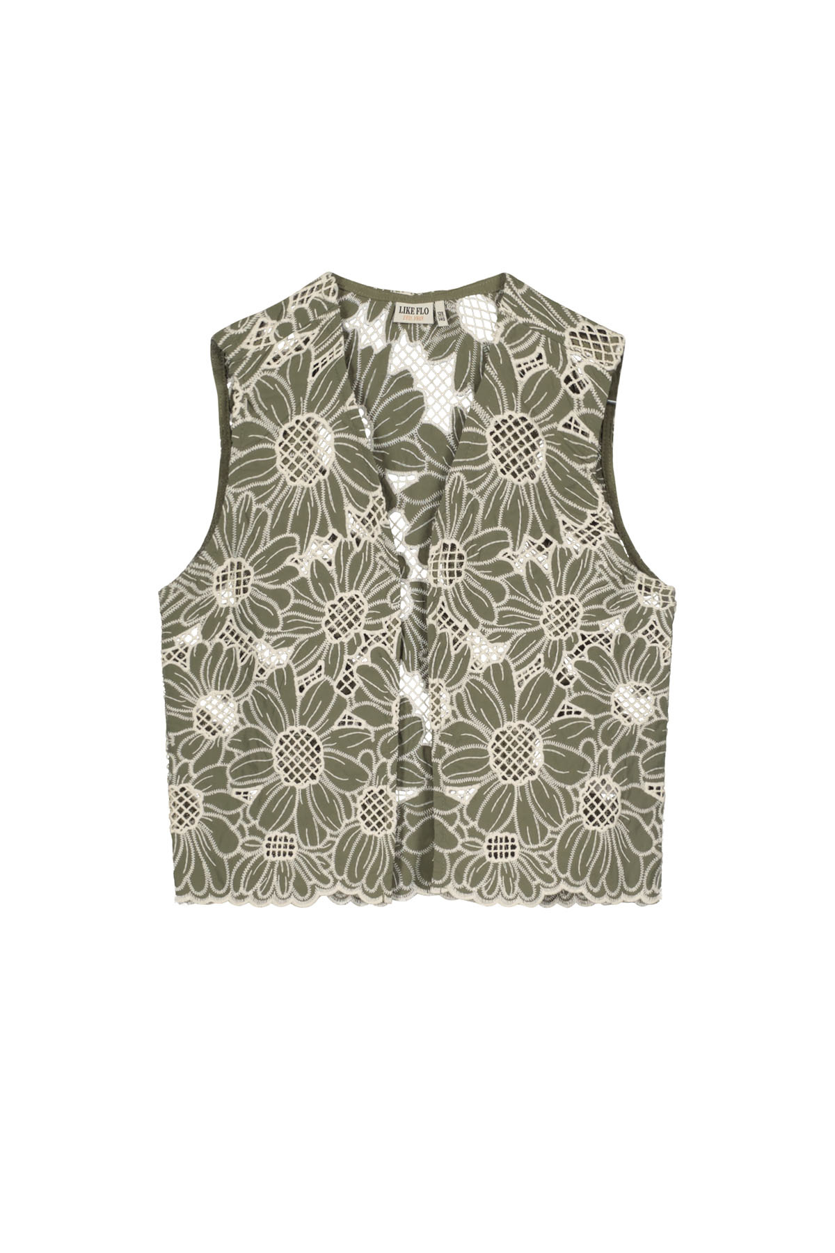 Like Flo zomer gilet meisjes - army groen - Colette Like Flo zomer gilet meisjes - army groen - Colette