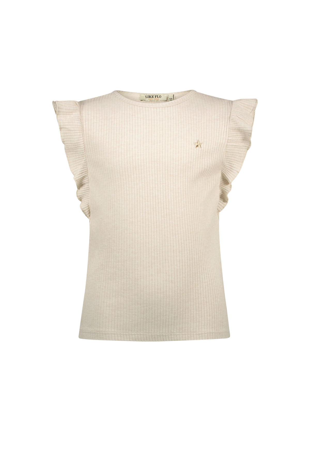 Like Flo zomer t-shirt meisjes - kit - ruffel Like Flo zomer t-shirt meisjes - kit - ruffel
