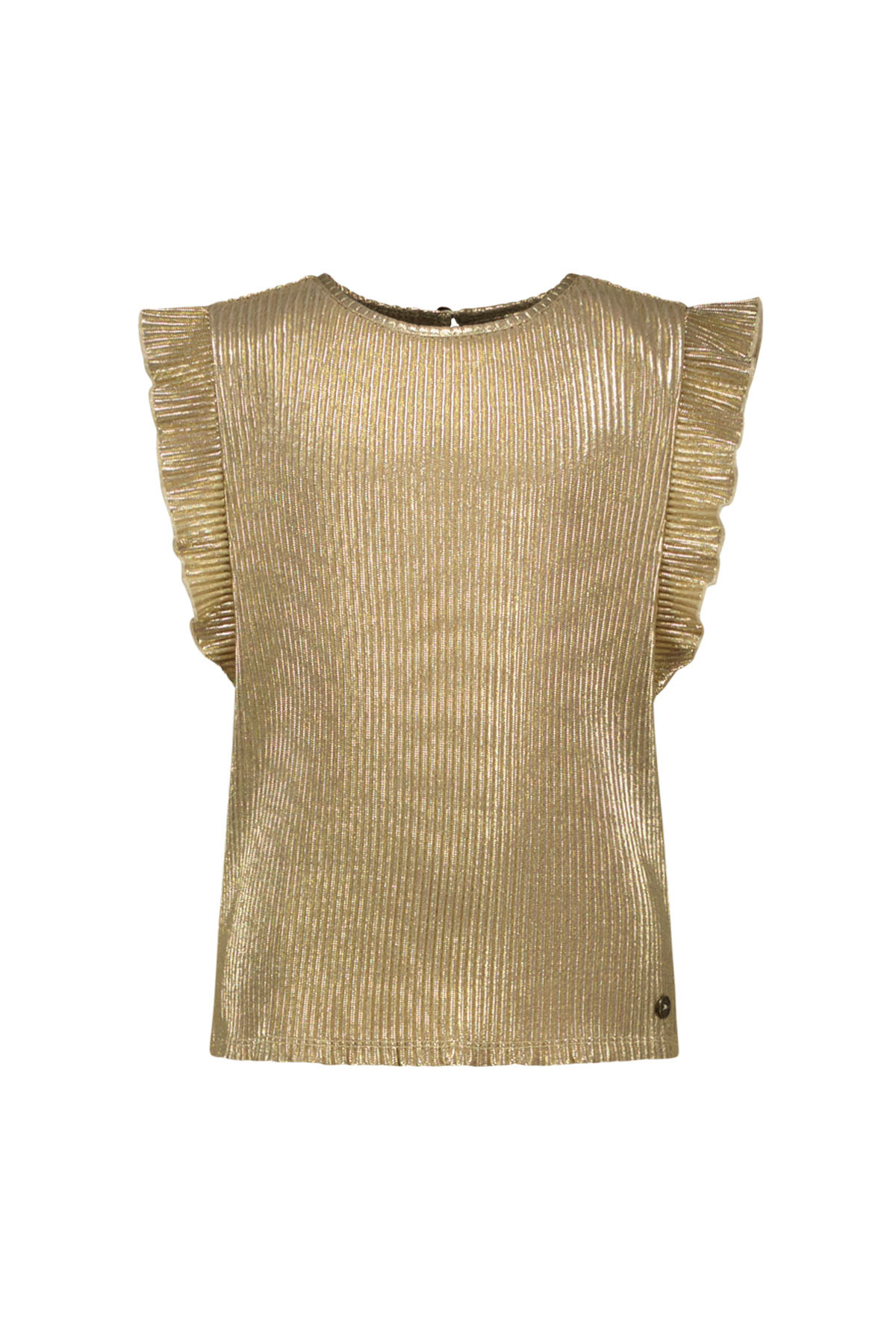 Like Flo zomer top meisjes - goud - rib - Evi Like Flo zomer top meisjes - goud - rib - Evi