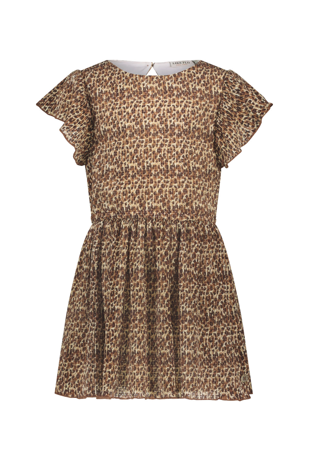 Like Flo zomer jurk meisjes - luipaard, latte - AOP - Marley Like Flo zomer jurk meisjes - luipaard, latte - AOP - Marley