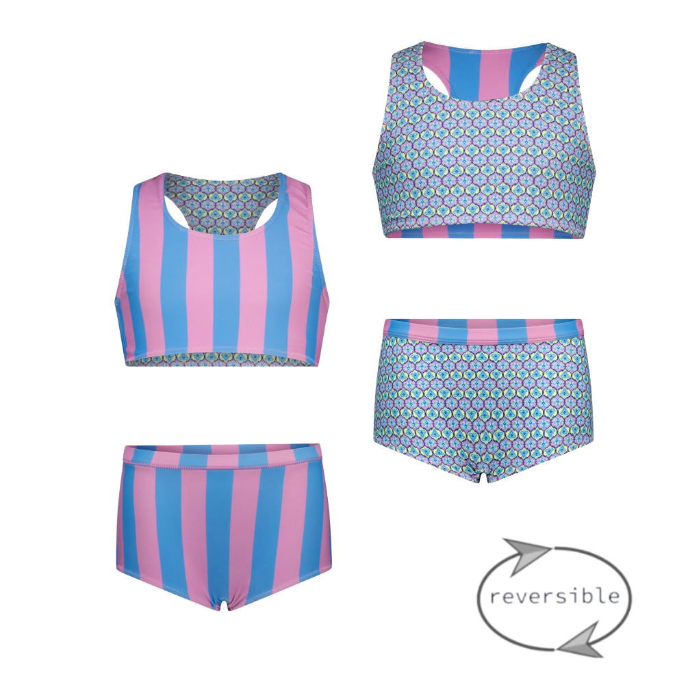 B.Nosy zomer reversibel bikini meisjes - blauw/paars - Winona B.Nosy zomer reversibel bikini meisjes - blauw/paars - Winona