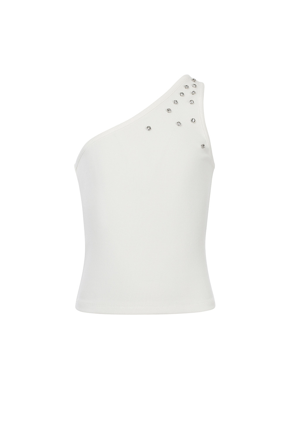 LOOXS 10sixteen Zomer top meisjes one shoulder - off wit LOOXS 10sixteen Zomer top meisjes one shoulder - off wit