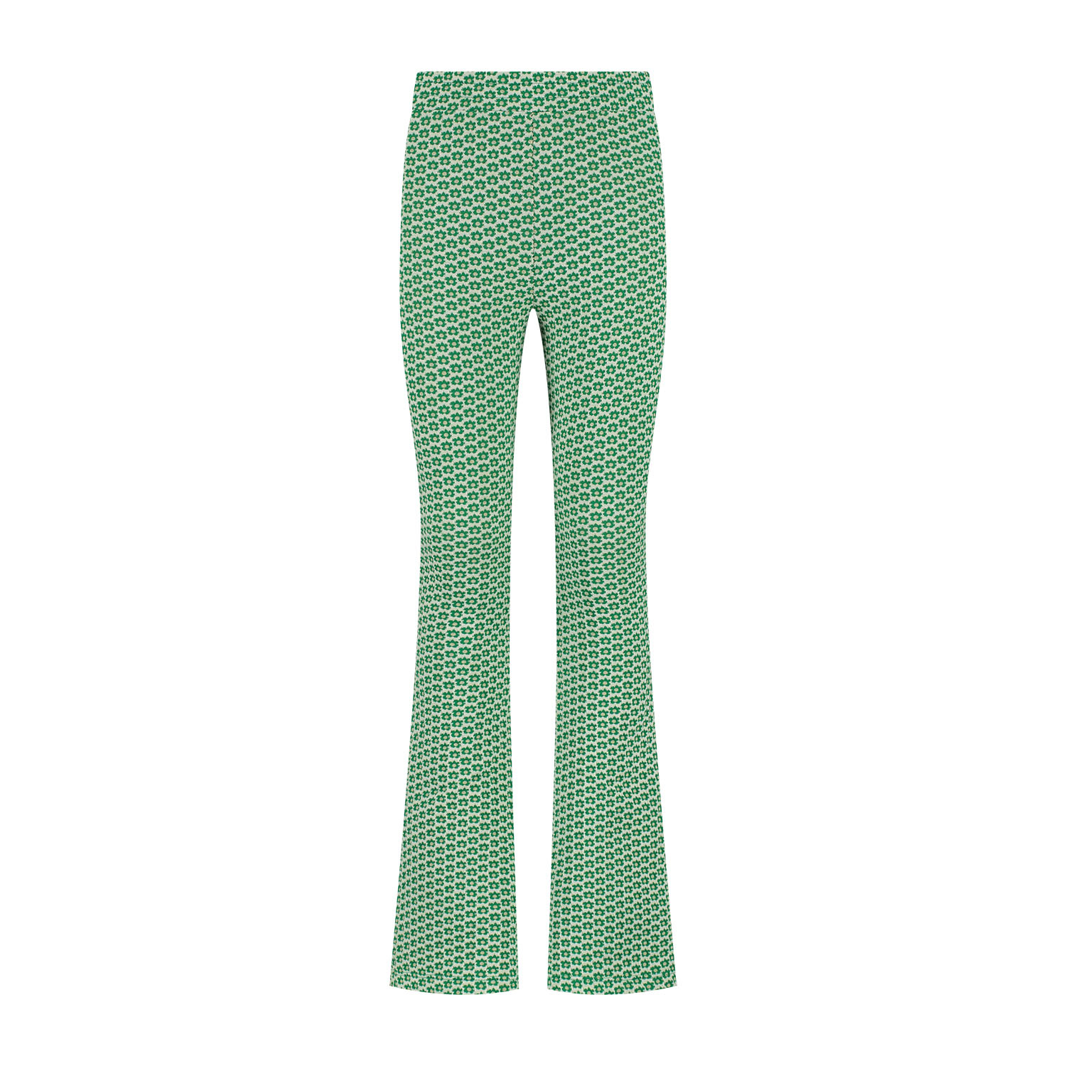 MAYCE zomer flair broek meisjes - groen - print MAYCE zomer flair broek meisjes - groen - print