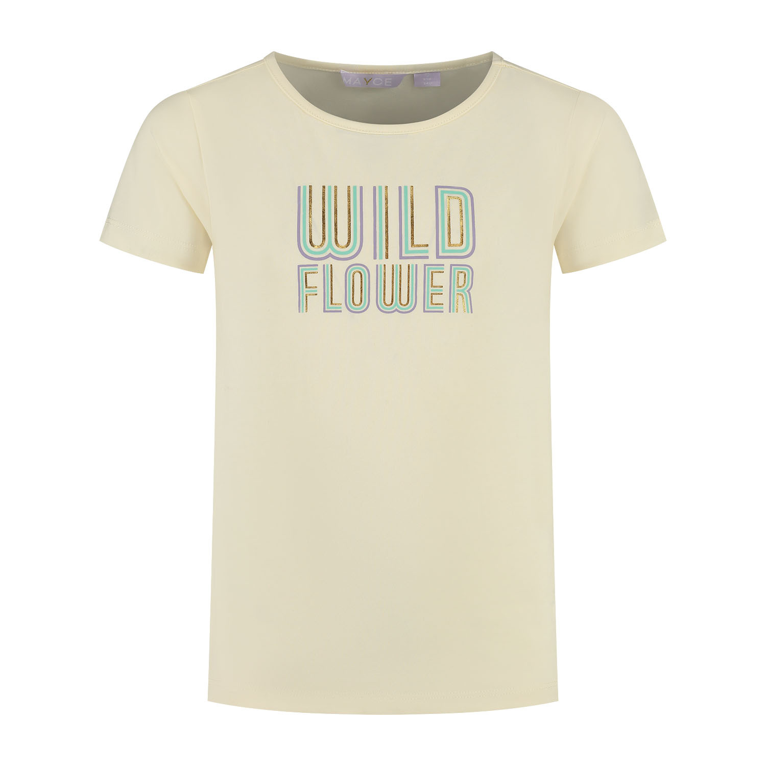 MAYCE zomer t-shirt meisjes - off wit - artwork MAYCE zomer t-shirt meisjes - off wit - artwork