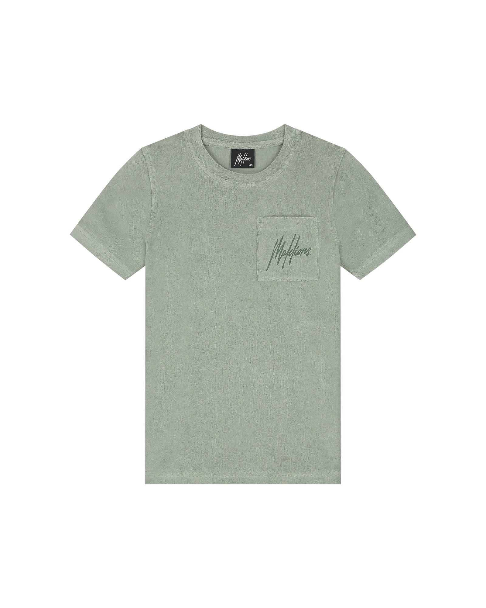 Malelions Zomer t-shirt jongens - agave groen - Signature - towelling Malelions Zomer t-shirt jongens - agave groen - Signature - towelling