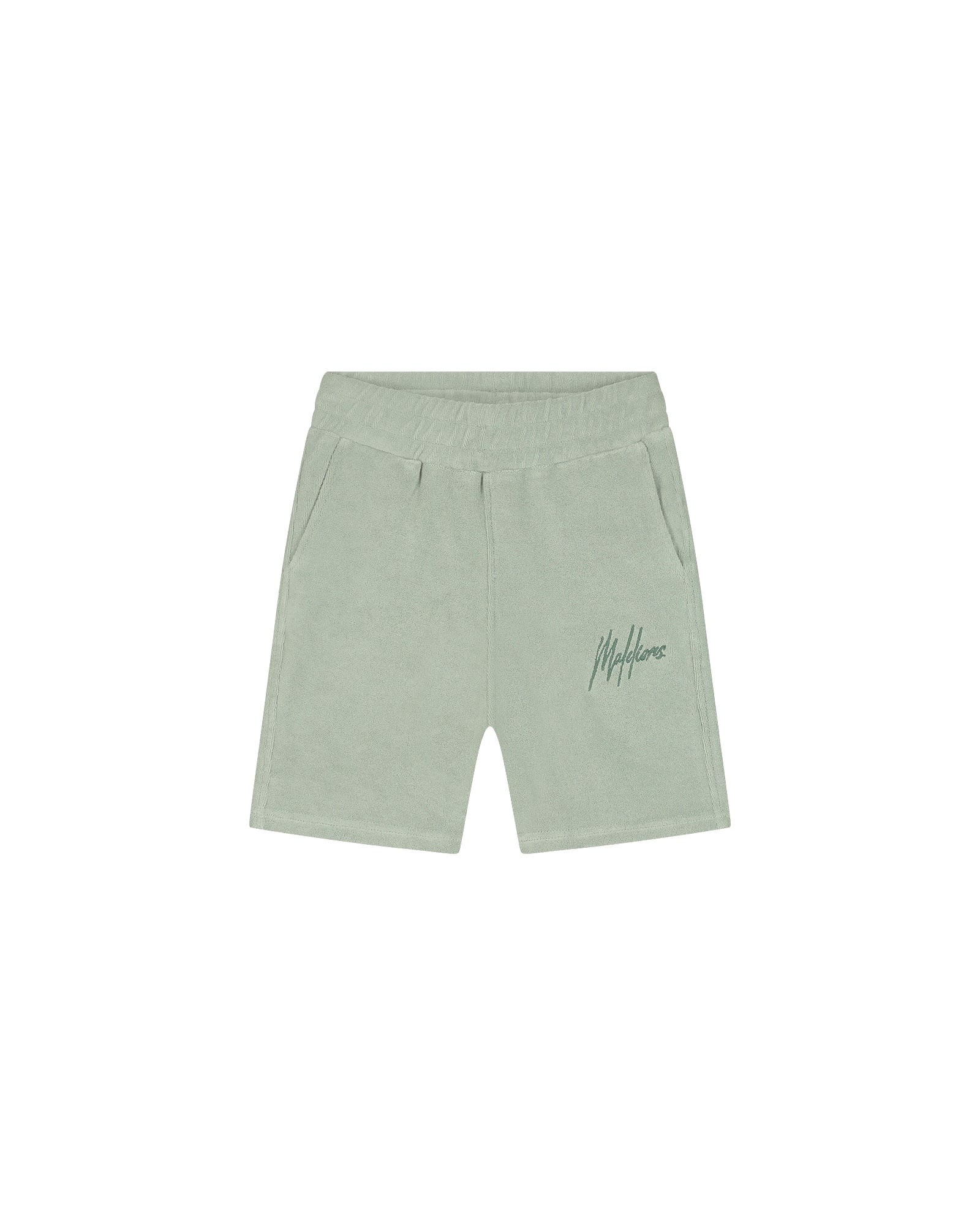 Malelions Zomer short jongens - agave groen - Signature - towelling Malelions Zomer short jongens - agave groen - Signature - towelling