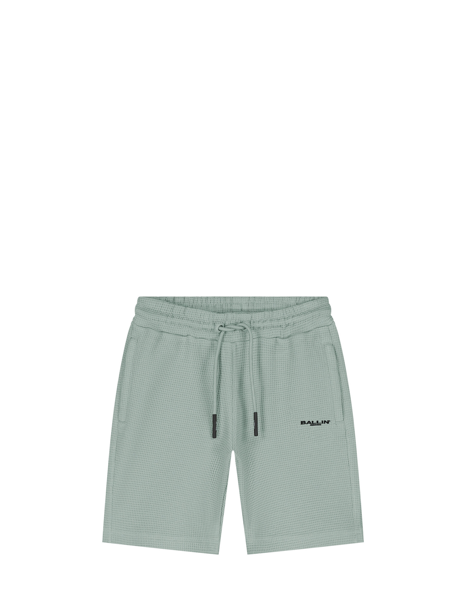 Ballin Zomer sweat short jongens - groen - Waffle logo Ballin Zomer sweat short jongens - groen - Waffle logo