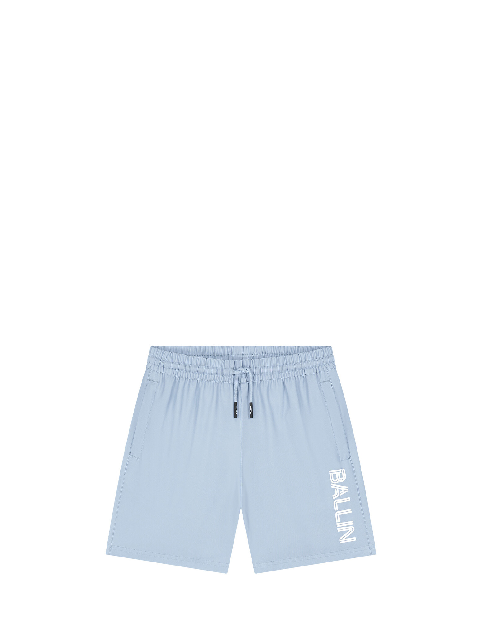 Ballin Zomer zwembroek jongens - blauw grijs - Dual line logo Ballin Zomer zwembroek jongens - blauw grijs - Dual line logo