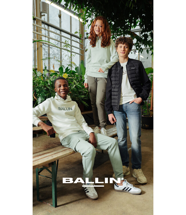 Ballin Zomer broek cargo jongens - groen - Logo