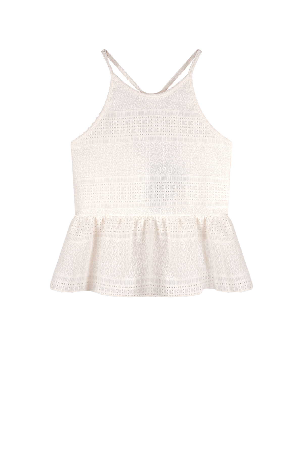 NoBell zomer halter top meisjes - ivoor wit - Kean NoBell zomer halter top meisjes - ivoor wit - Kean