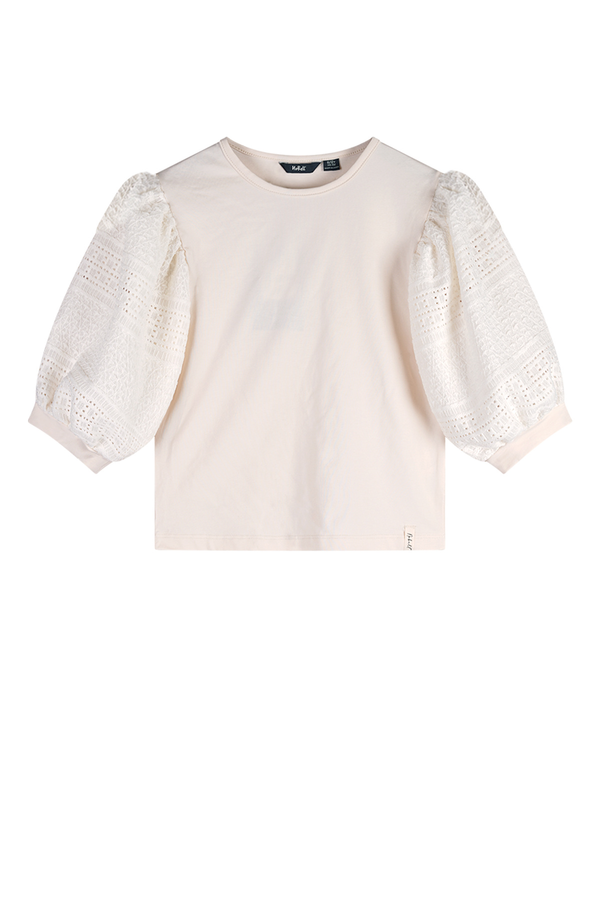 NoBell zomer top meisjes - ivoor wit - pofmouw - Kylias NoBell zomer top meisjes - ivoor wit - pofmouw - Kylias