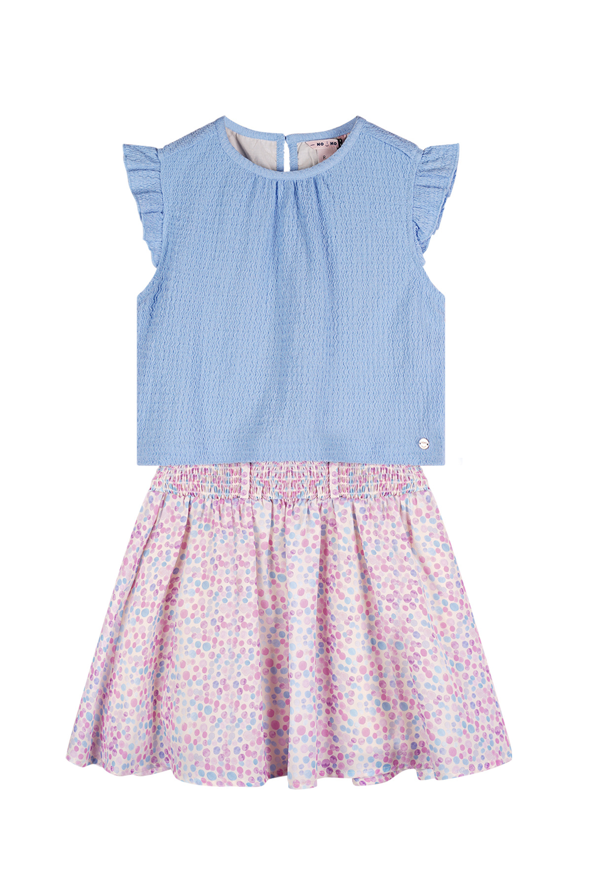 NoNo zomer jurk meisjes - blauw - Mayke NoNo zomer jurk meisjes - blauw - Mayke
